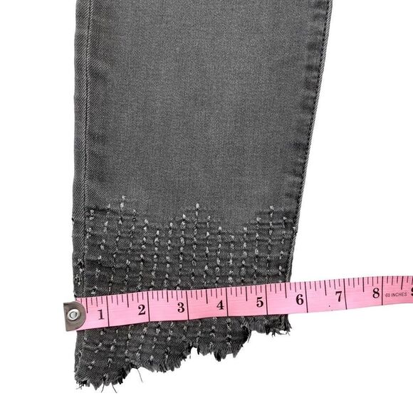 SAM EDELMAN The Kitten Mid Rise Skinny Ankle Smoky Gray Denim Skinny Jeans Sz 29 - Picture 8 of 8